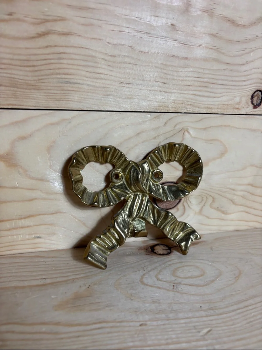 Vintage brass‎ bow hook